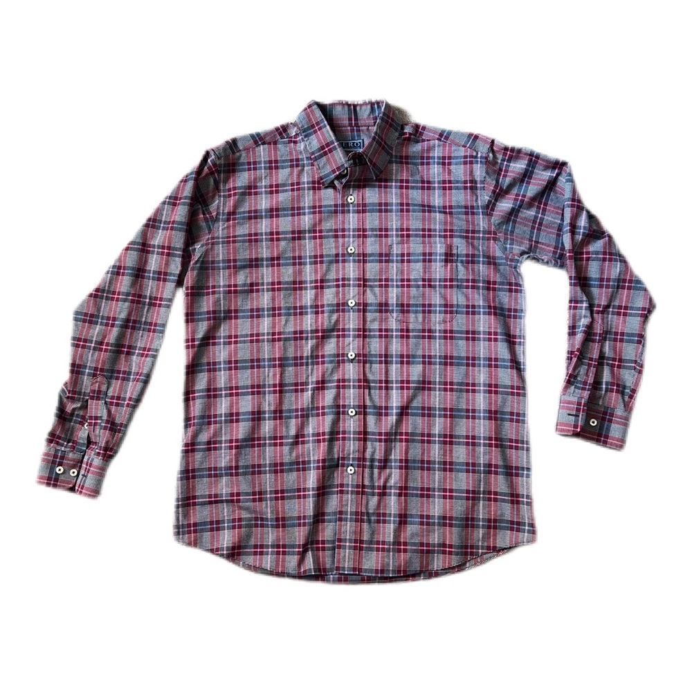 Sero by Forsyth button down dress shirt, size L No iron tailored cotton LIKE NEW